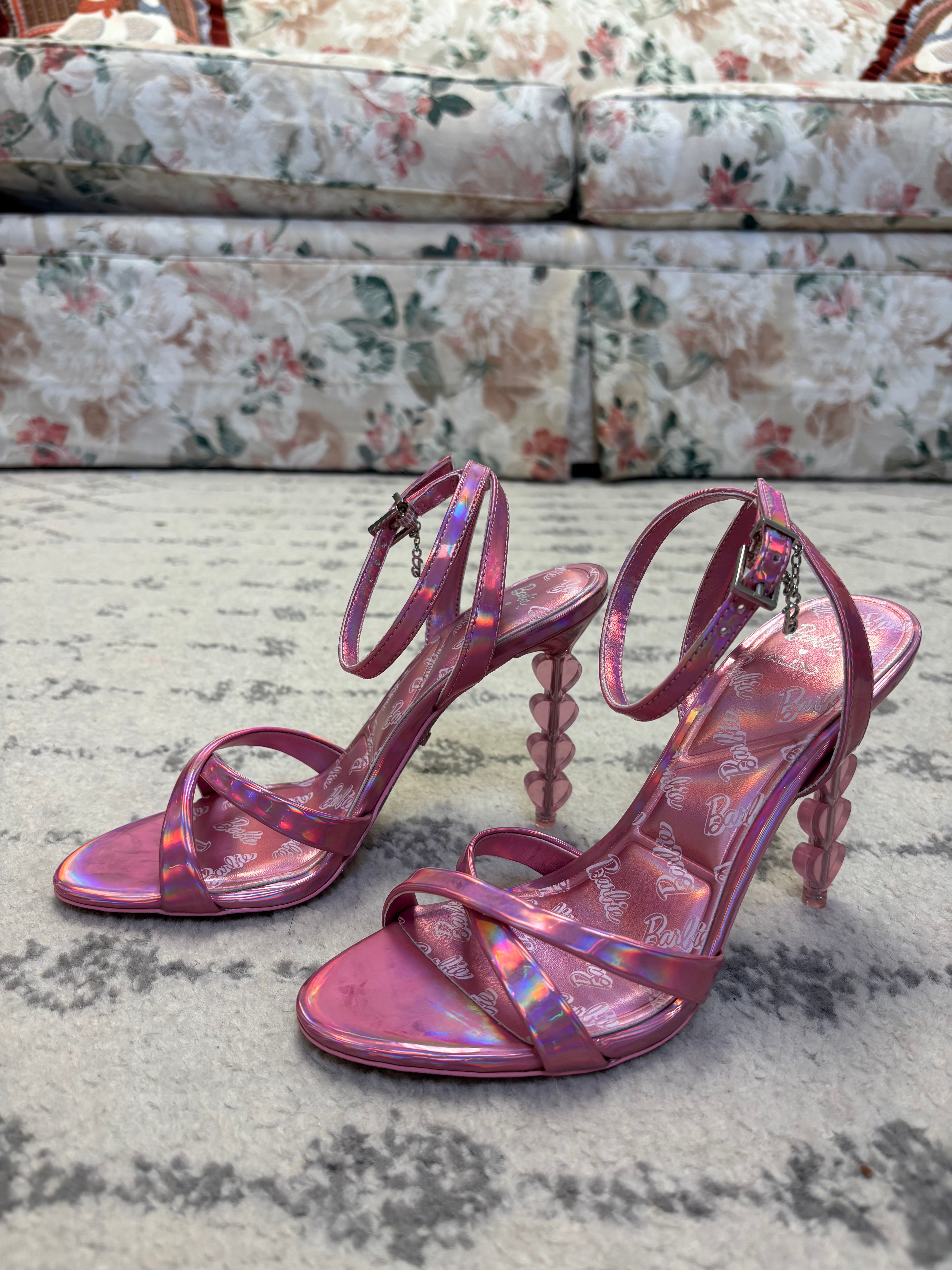 Aldo} Barbie Pink Heel – Mia Maples Market