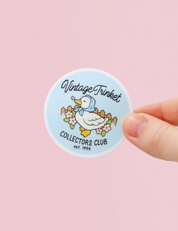 Vintage Trinket Collectors Club Sticker
