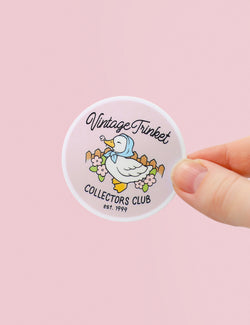 Vintage Trinket Collectors Club Sticker
