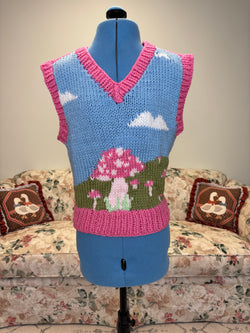 {Indigo Child} Mushroom Sweater Vest