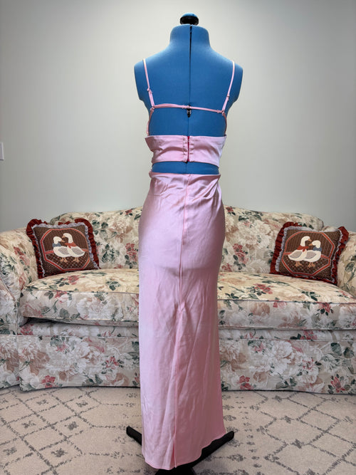 {Zara} Pink Shiny Gown