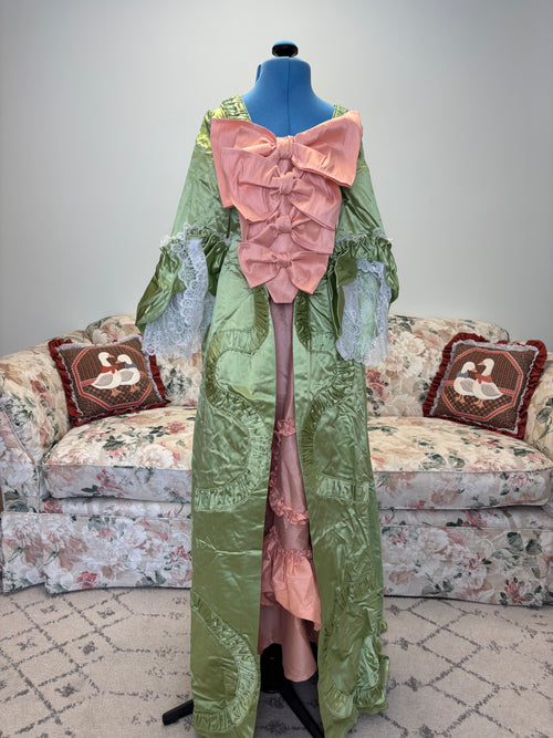 {Handmade} Victorian Satin Bow Dress
