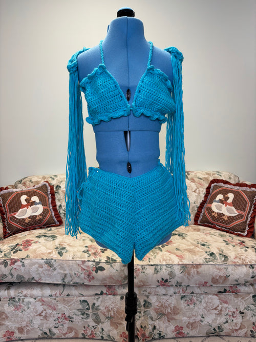{Handmade} Knitted Short Set