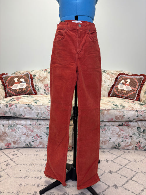 {Reformation} Corduroy Pants Rust Color