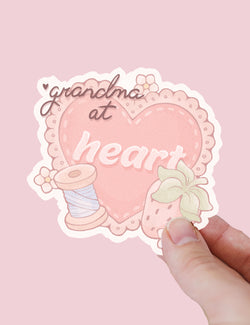 Grandma at Heart Sticker