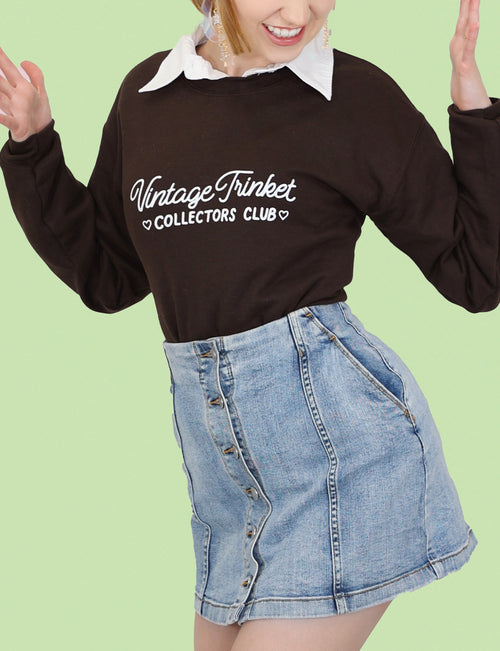 Vintage Trinket Collectors Club Sweater